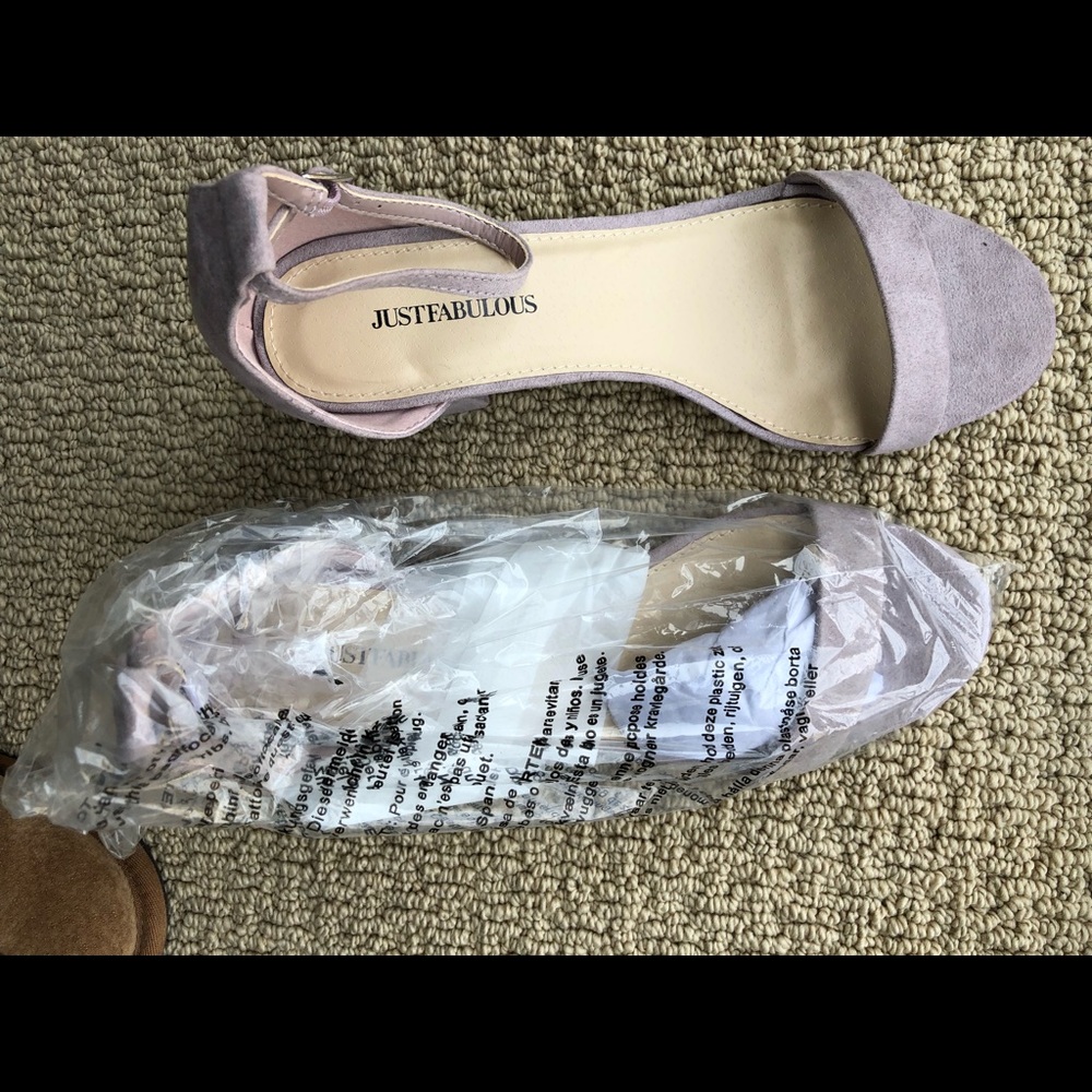 BRAND NEW lilac heeled sandals!